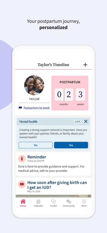 Ovia Cycle & Pregnancy Tracker screenshot 5 of 8