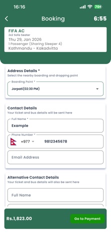 Fifa Yatayat Pvt. Ltd. screenshot