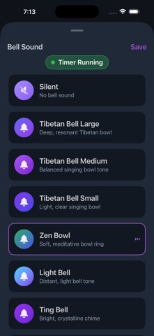 Meditation Stillness iPhone screenshot