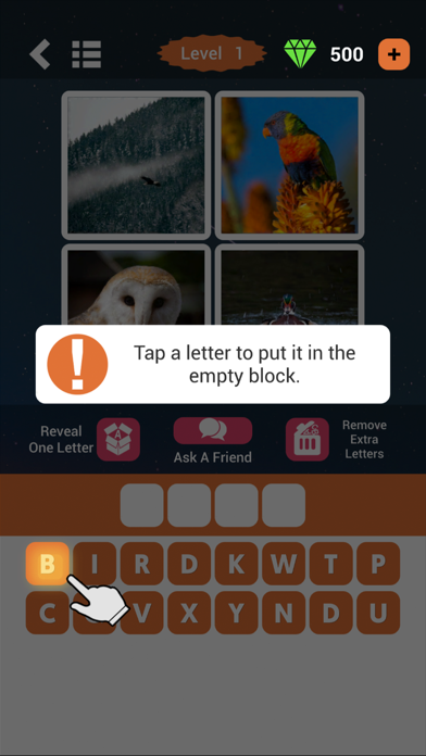4 Pics 1 Word Puzzle Screenshot