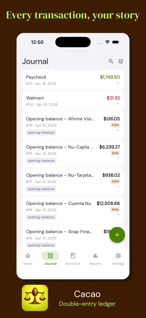 Cacao Ledger screenshot 3