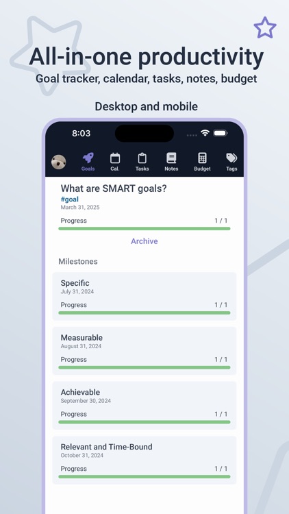 Goal Tracker - Illumtori