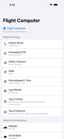Aviation Flight Computer iPhone screenshot