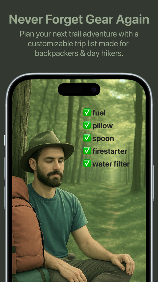 #1. Backpacking List: Checklist (iOS) 由: Daniel Lubbers
