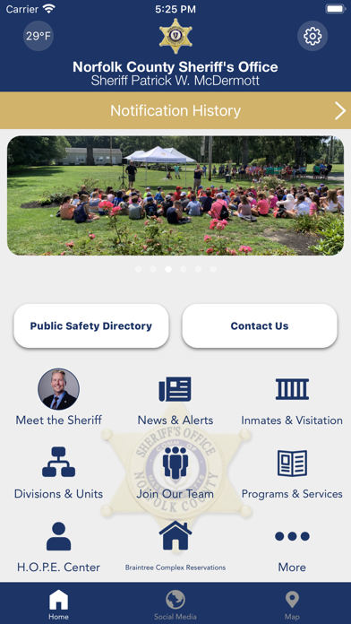Norfolk County Sheriff MA Screenshot