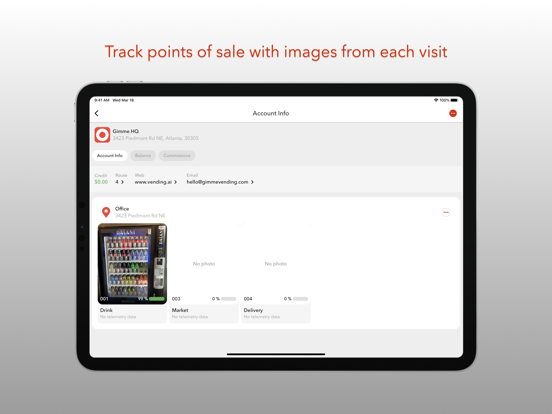 Gimme VMS iPad screenshot 3 - Business app