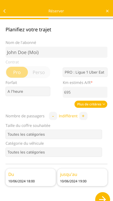 VIA Autopartage Screenshot