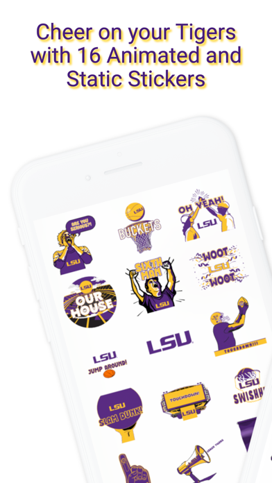 Screenshot #2 pour LSU Tigers Sticker Pack 2024