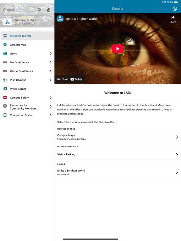 LMU Lion app screenshot 2
