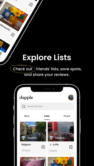 dapple: save your spots iPhone screenshot 5 - Travel app