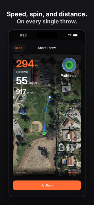 RipReader: Disc Golf Radar Gun Screenshot 1 of 7