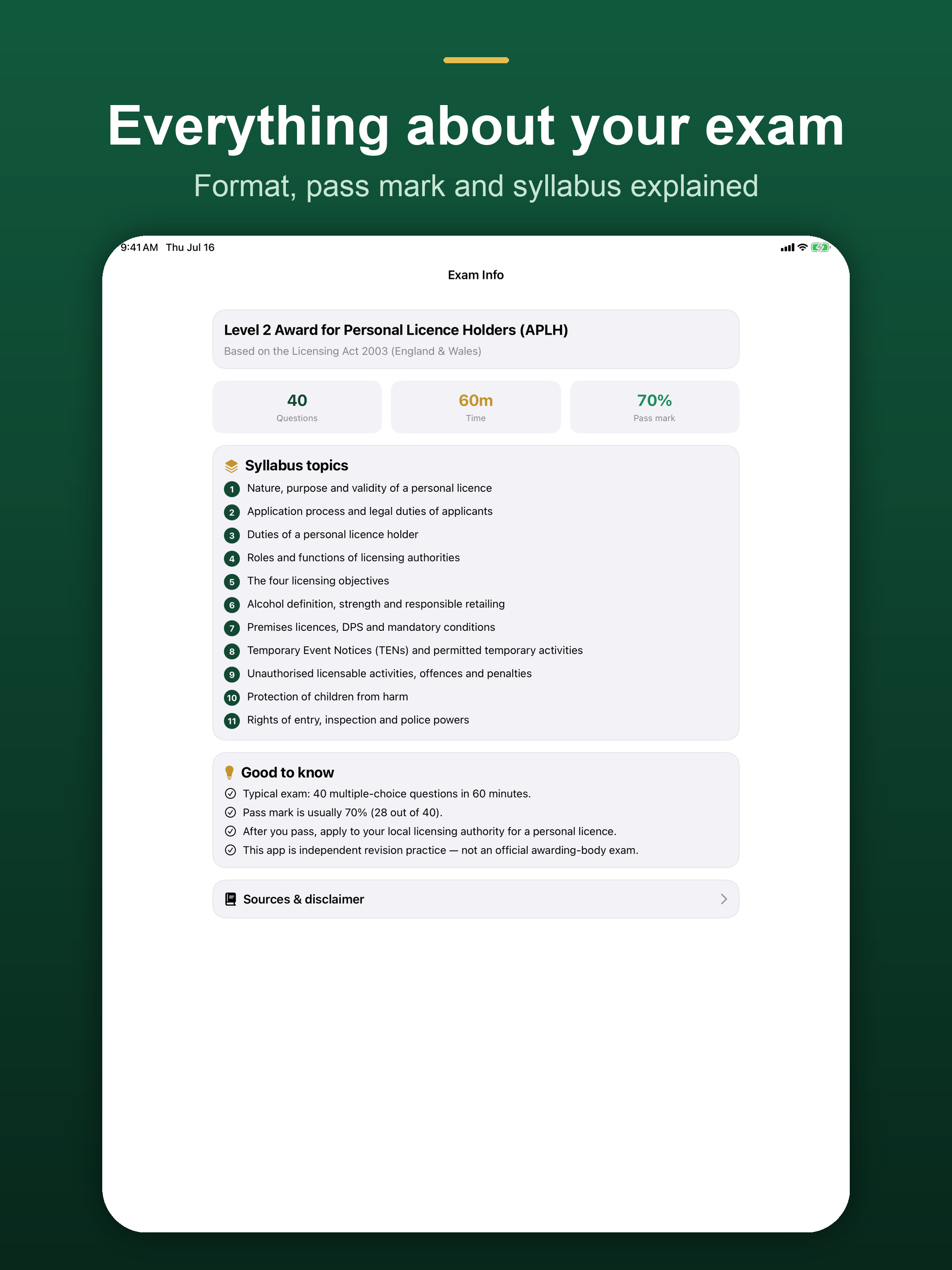 Personal Licence Prep APLH screenshot 12