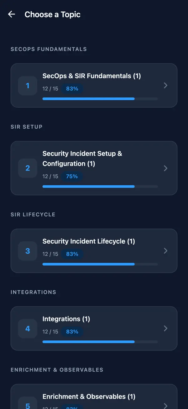 Screenshot #2 pour CIS-SecOps ServiceNow Prep
