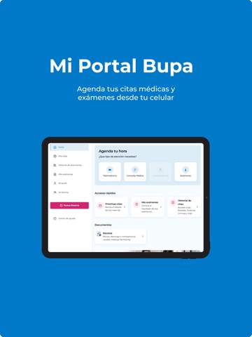 Mi Portal Bupa iPad screenshot