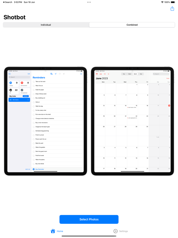 Shotbot - Framed Screenshots iPad screenshot 2 - Graphics & Design app