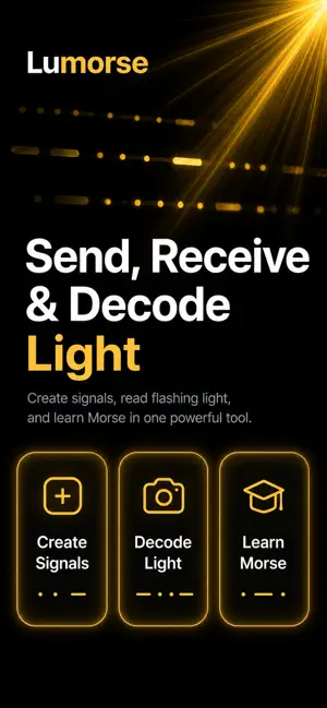 Lumorse: Morse Code & Light screenshot 1