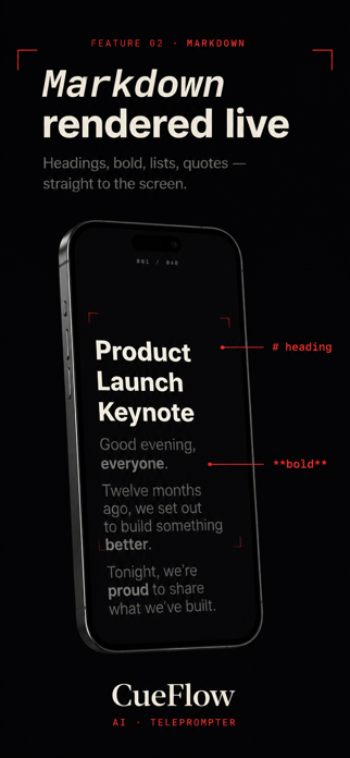 CueFlow - Voice Teleprompter Screenshot 5 of 7