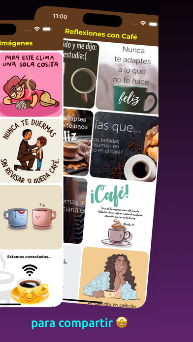 Coffee Images with Phrases Screenshot