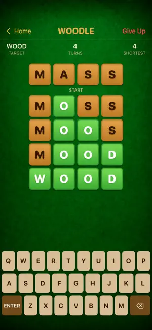 Woodle: Word Ladder Game screenshot 2