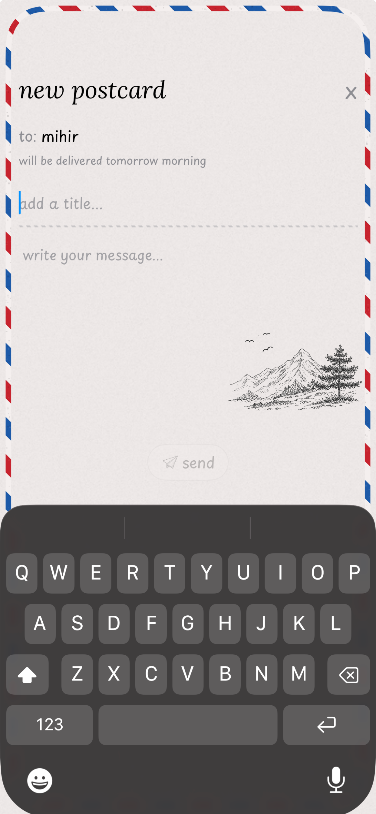 hey postcard: slow messaging screenshot 6