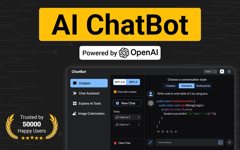 AI Chatbot - Ask AI Chat Bot Screenshot