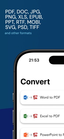 PDF Converter - Word & Photo iPhone screenshot