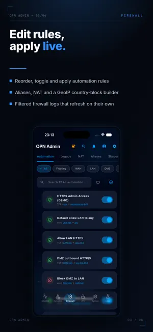 OPN Admin for OPNsense screenshot 3