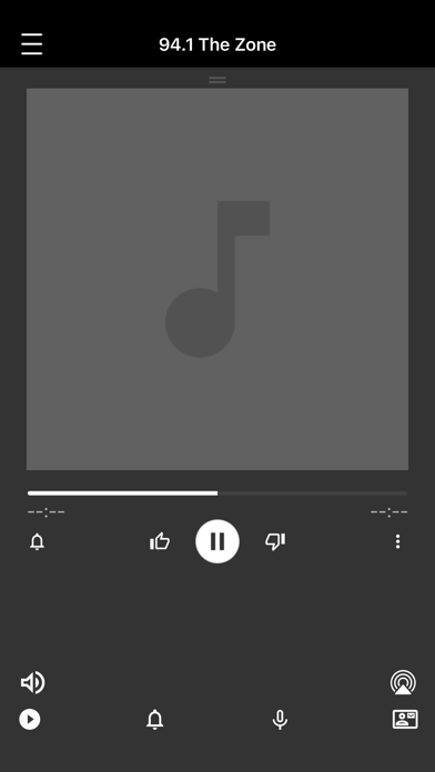 94.1 The Zone iPhone screenshot 1 - Entertainment app