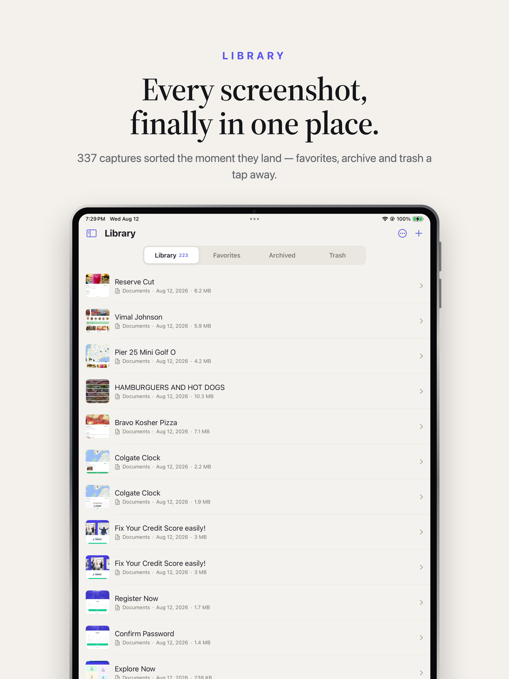 Pizazoo: Screenshot Organizer screenshot 11