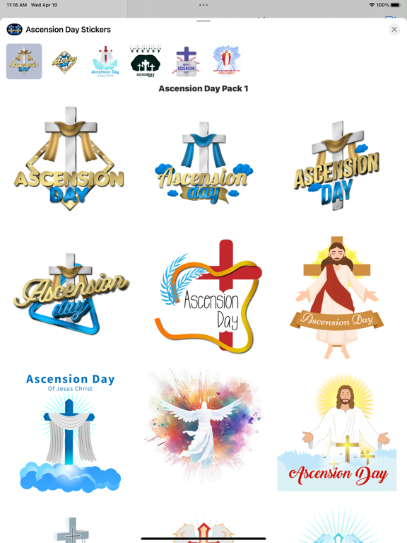 Screenshot #4 pour Ascension Day Stickers
