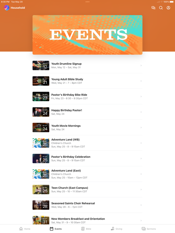 Household of Faith FWCI iPad screenshot 2 - Lifestyle app