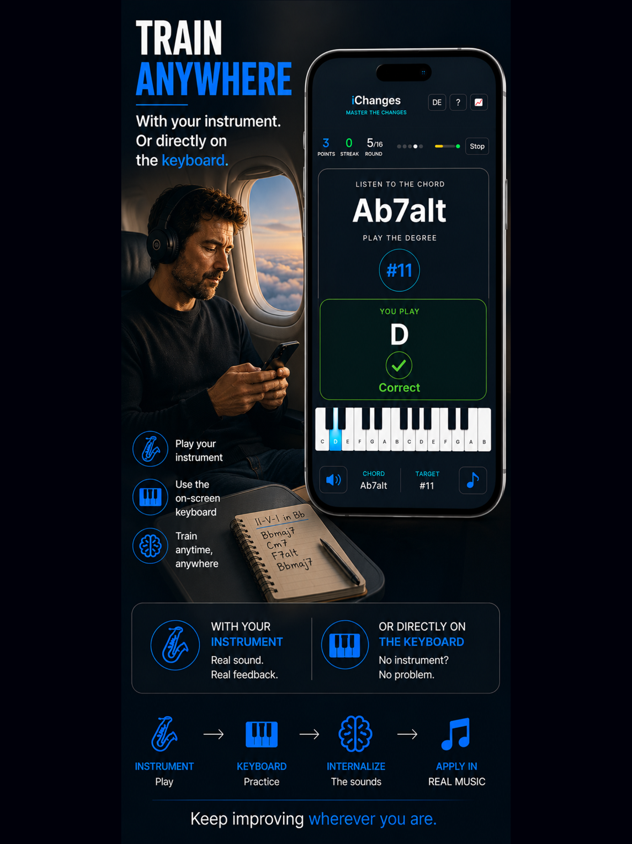 iChanges - Jazz Chord Trainer