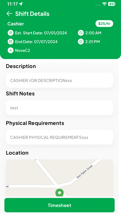 First Class Workforce - FCWS Screenshot