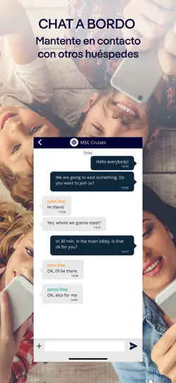 Captura de pantalla de MSC For Me en iPhone 6
