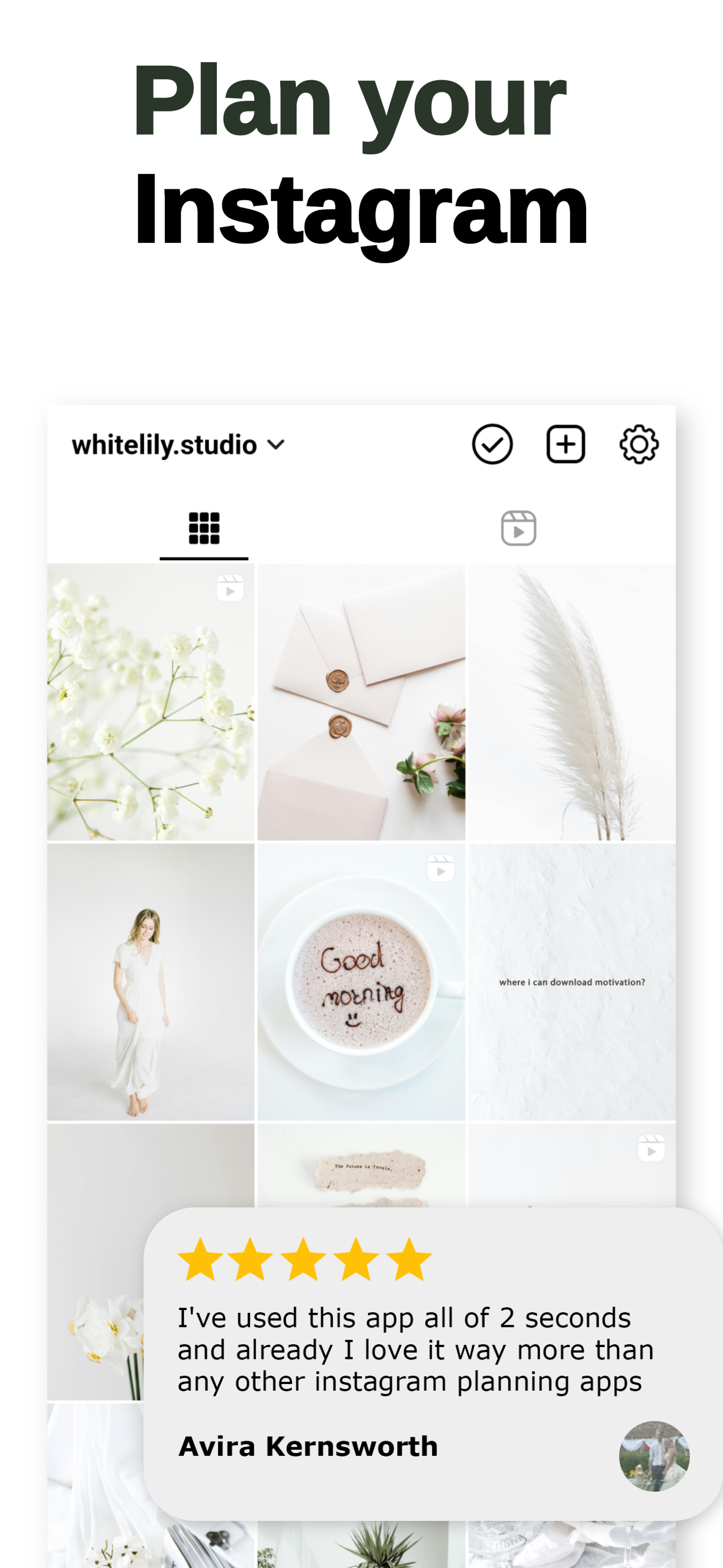 Feed Preview Planner IG・InPlan