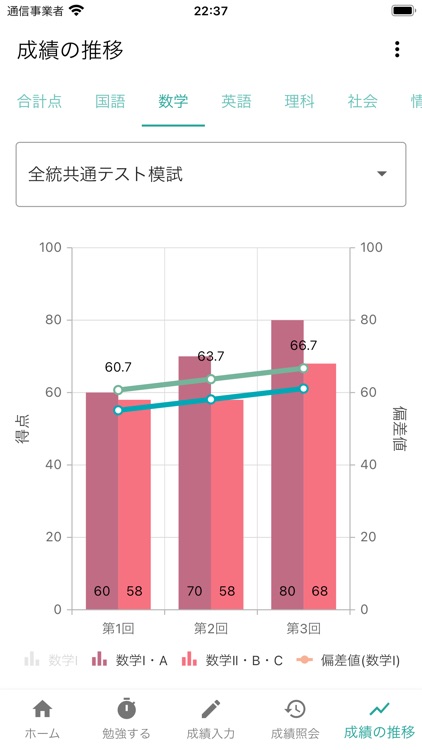 模試ログ - 大学受験用成績管理アプリ screenshot-9
