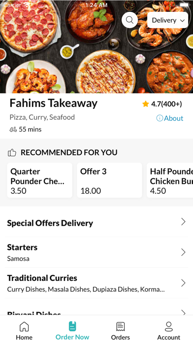 Fahims Takeaway Screenshot