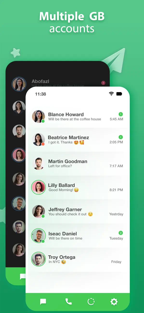 Screenshot #1 pour GB Plus - Dual Chat Messenger