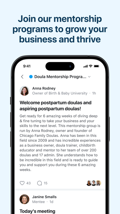 Birth & Baby University iPhone screenshot 7 - Social Networking app