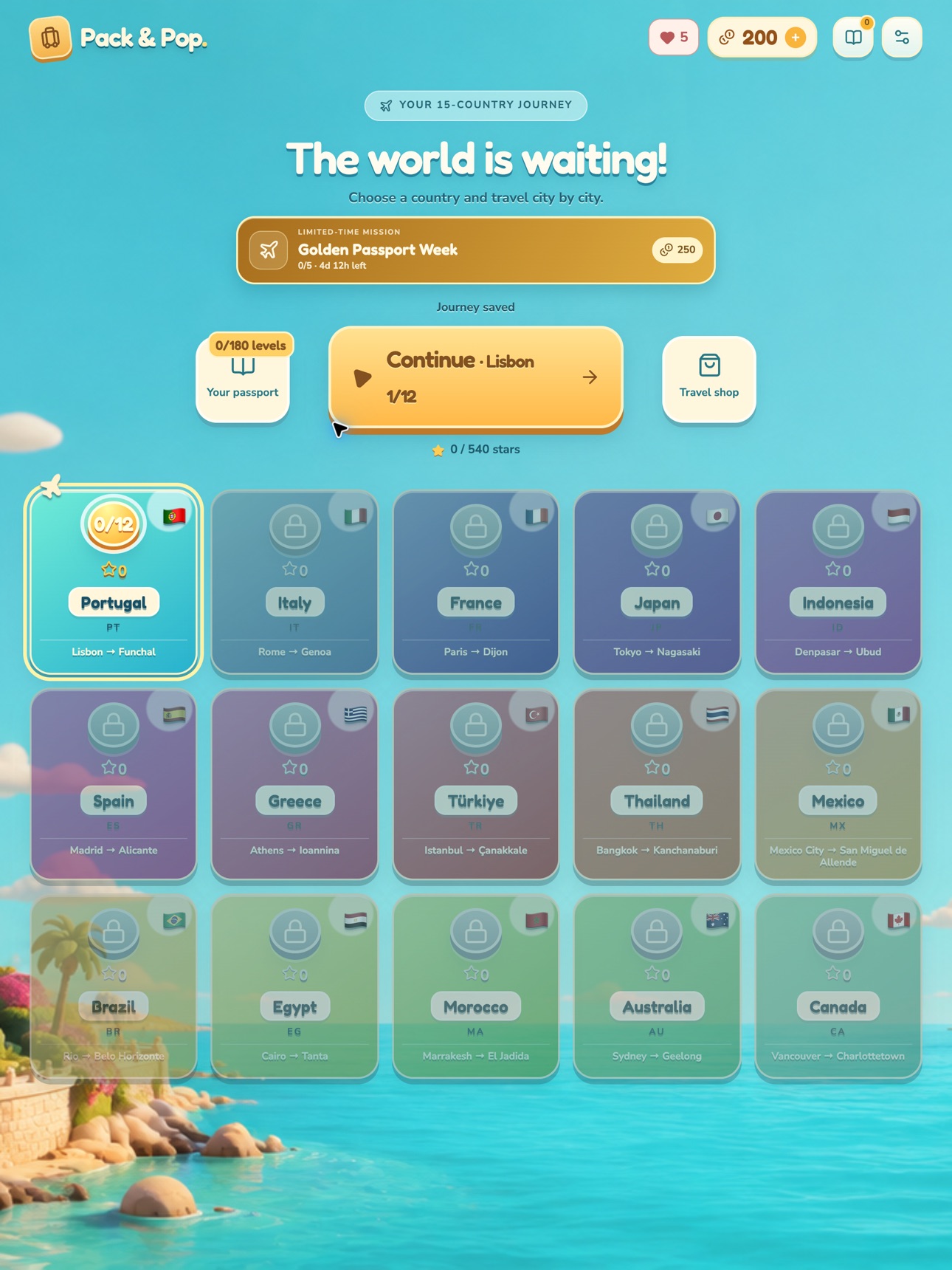 Screenshot 5 of Pack & Pop: Travel Match