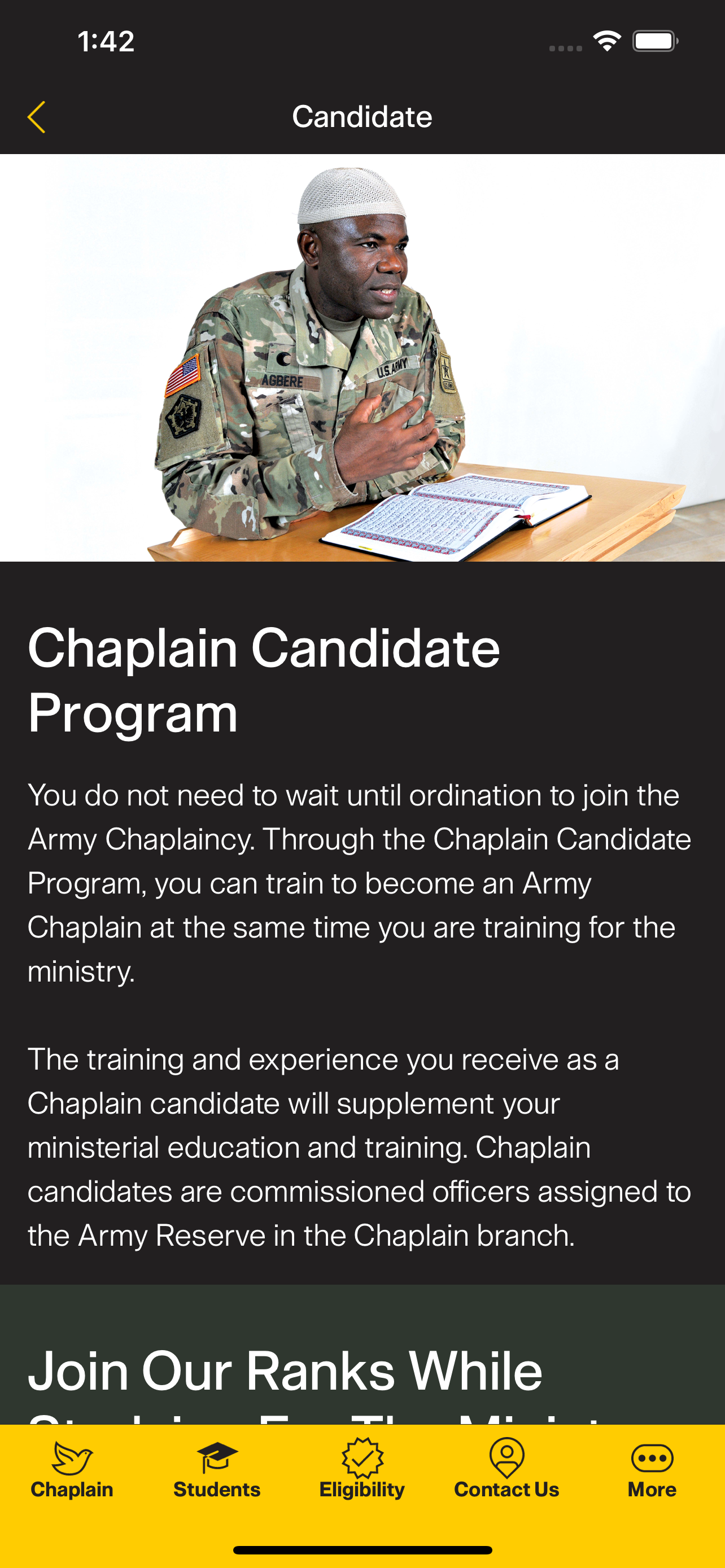 U.S. Army Chaplain Careers