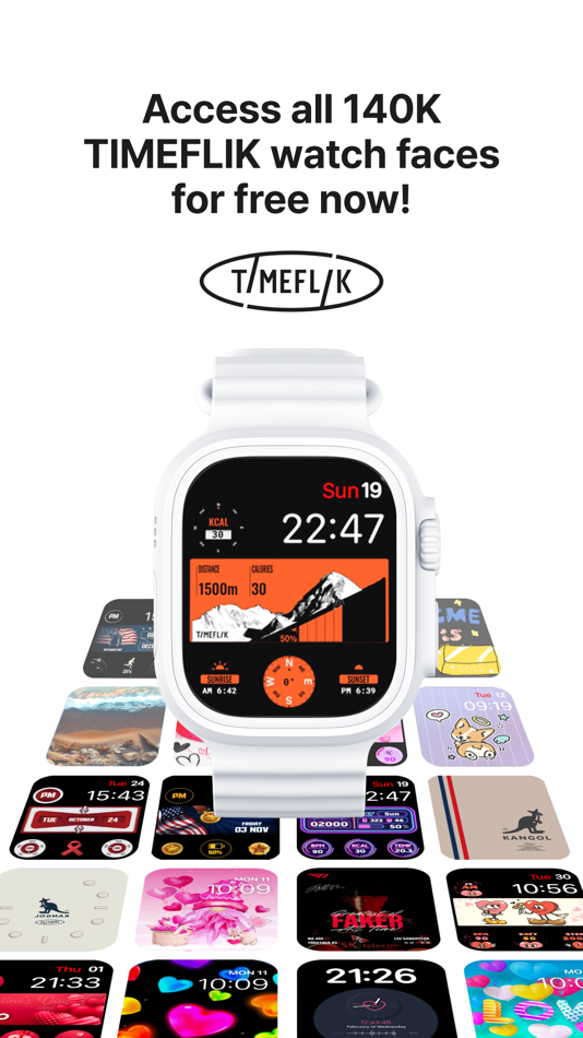 #1. TIMEFLIK Watch Face (iOS) 由: Apposter.Inc.