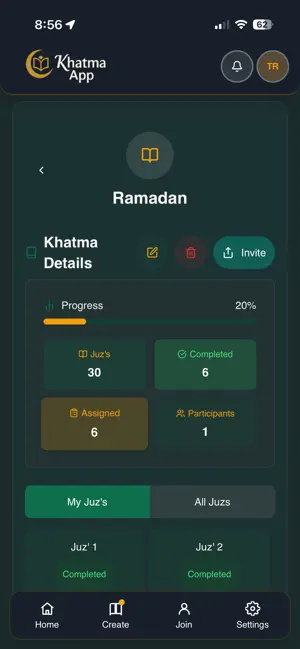 Khatma App screenshot 2