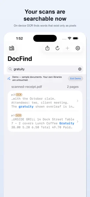 DocFind: Search Inside PDFs screenshot 1