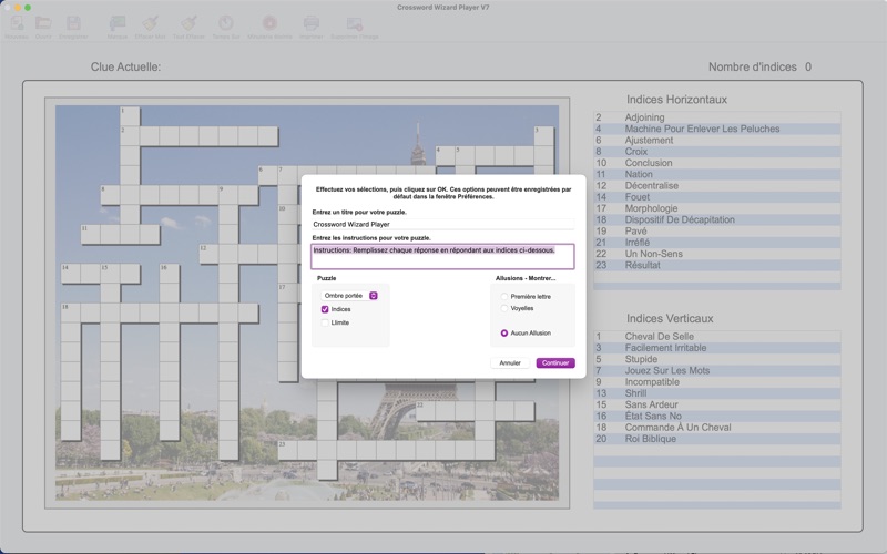 Screenshot #3 pour Crossword Wizard Player