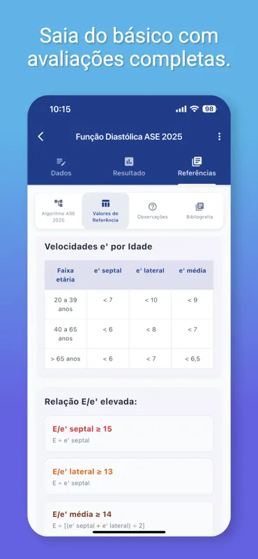 EchoDICOM Calc - Diástole 2025 screenshot 5 of 10