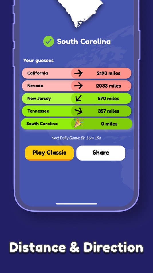 #3. Statele: Daily State Quiz Game (iOS) 由: Courtney & Company