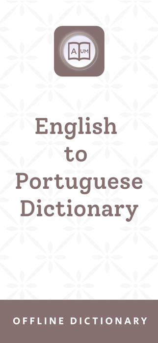 Portuguese Dictionary App Screenshot 1 of 8
