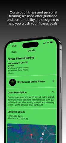 Rhythm and Strike Fitness screenshot