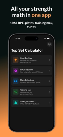 Top Set Calculator screenshot